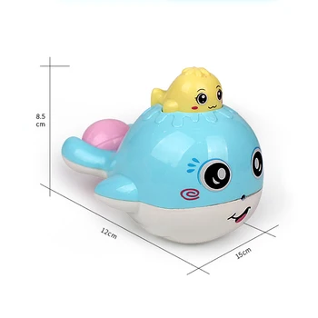 1Pcs Roztomilý Veľryba Cartoon Vaňa Hračky Plávajúce Rozprašovanie Vody Candy Farby Plastové Zábavné Veľryba Bebe Vaňa Sprcha hračky Pre Deti,