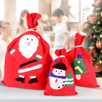 1pc Chr·stmas Darčekové tašky Plastové Tašky pre Prezentuje Cukríky Cookies Vianoce Domov/Store Predaj Darčekové Balenie Cookies Tašky Farba náhodný