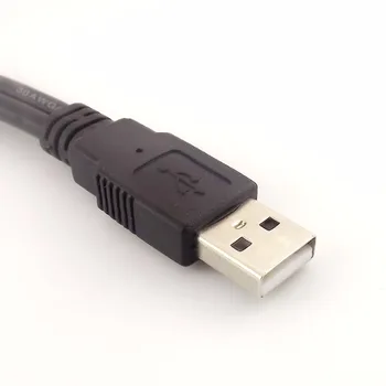 1pc USB 2.0 Muž, 2x USB Žena w/ Skrutky Panel Mount Y Splitter Adaptér, Kábel 30 cm