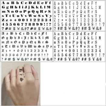 1pcs 20*30 cm Dočasné Tetovanie Muži Ženy List Číslo Gothnic Malé Vzor Prst Tatouage Nepremokavé Body Art Falošné Tetovanie