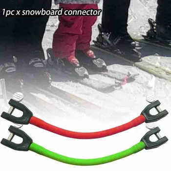 1pcs Lyžiarske Tip Konektor Snowboard Konektor Snowboard Klip Latex Sledge Lano Vonkajšie Lyžovanie Výcvik Športové Lyžiarske Tip Konektor