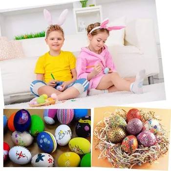1pcs Veľkonočné Vajíčka Ručne maľované Diy Vajcia Detí Tvorivé Maľovanie Hračky Vajcia Ozdoby Deti Prenosné Interaktívne Vajcia