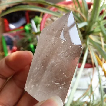 1pcs hot predaj cairngorm quartz prútik bodov údená quartz stone bod uzdravenie