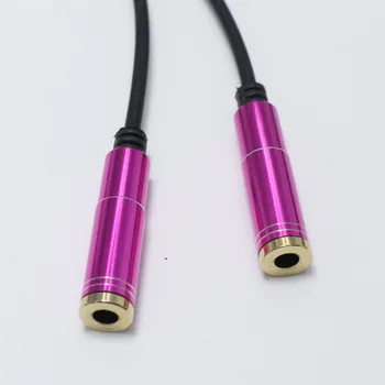 1pcs pozlátené 3,5 mm 3 pólový Konektor 3.5 mm 2 konektor 1 Konektor Audio Adaptér, Slúchadlá Splitter 3.5 Milovníkov Predĺženie čiary Konektor