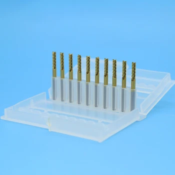 2,5 mm 3.0 mm 10pcs/set PCB Gravírovanie Bitov Drill Bit Nastavený Karbidu Konci Mlyn 1/8