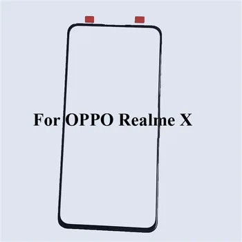 2 KS Pre OPPO Realme X Predný LCD Sklo Objektívu, dotyková obrazovka Pre OPPO RealmeX Dotykový displej Vonkajšia Obrazovka Skla bez flex