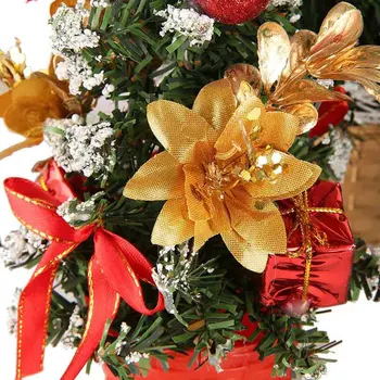 2 KS Vianočný Strom Decor Stolový Mini Vianočný Strom Dekorácie Festival Miniatúrny Strom Šťastný Nový Rok 20 cm/30 cm Domov Navidad