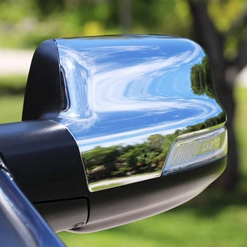 2 Ks Kryty Zrkadiel pre 2019 2020 Dodge Ram 1500 Zozadu Bočné Zrkadlo Čiapky s Turn Signál Chrome ABS
