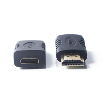 2 Pack Ult-Najlepšie Mini HDMI Female Na Adaptér HDMI Samec ConAverter Pozlátené Konektor Kábel Pre HDTV 1080p Xbox 360 New HORÚCE