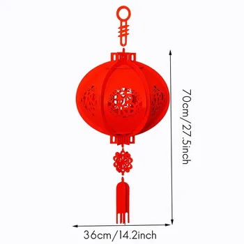 2 Pack Čínskeho Festivalu a Oslavu Lantern,Šťastný Nový Rok Čínskeho Lucky Red Fu 3D Puzzle Svietidla