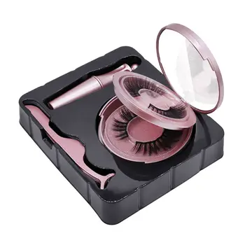 2 Páry 3D Magnetické Mihalnice s Magnetickým Očné linky a Tweezer Nastaviť make-up Nástroj mihalnice Nové