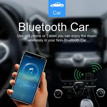 2 in1 Bluetooth 5.0 Audio Prijímač, Vysielač Bezdrôtový Stereo 3.5 mm AUX Vysielač Auto, PC Adaptér Bluetooth, TV Mini K7M4