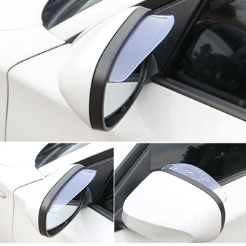 2 ks PVC Auto Spätné Zrkadlo nálepky dážď obočie Na Ford Tranzit Ranger Fiat Ulysse Oltre Fiat Toro Fullback