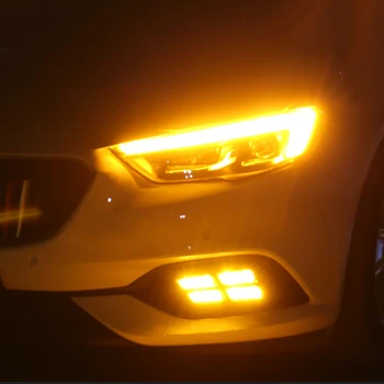 2 ks Pre Buick Regal 2017-2018 LED Jazdu cez Deň Beží Svetla DRL Auto Hmlové Svietidlo 6000K-Biele žltnú Zase Modré Svetlo
