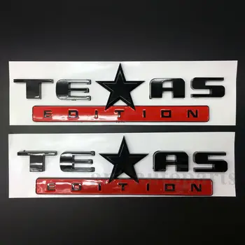 2 ks Texas Star Edition Vlajka Auto Auto Telo Strane Znak, Odznak Odtlačkový Nálepky ABS
