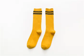 2 kusy = 1pairs Japonský Dva Bary Dvojitej Ihly Šnúrkou Bavlna Zoskupovaní Ponožky Bavlna dámske Ponožky ženy