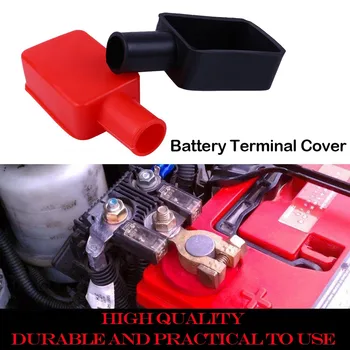 2 pc flexibilné PVC materiál odolný autobatérie Negatívna Pozitívna Koncové Kryty Spp Loď Izolačné Chránič Izolačné#P15