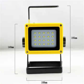 20*SMD LED Reflektor Flood Light Svetlomet 18650 Nabíjateľná Batéria Camping Outdoor Šport Rybolovu Baterka a Nabíjačka