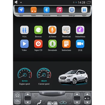 2016-2018 Jin Bei Zhi Shang S35 10.4 palce Vertikálne dotykový Displej Android Auta GPS Navigácie Videa, Bluetooth, Wifi