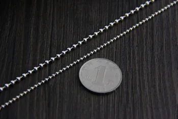 2018 Značky Hot Predaj 2 mm-3 mm korálky náhrdelník 925 sterling silver chain módny náhrdelník s príveskom, ženy alebo muži šperky