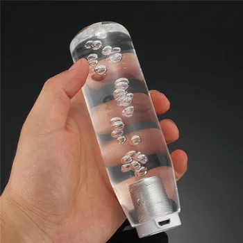 2018 nové 150mm LED Svetlo, Farebné, Transparentné Zmena Bublina Radenie Gombík Príručka Shifter Stick s rozhraním USB Nabíjačky