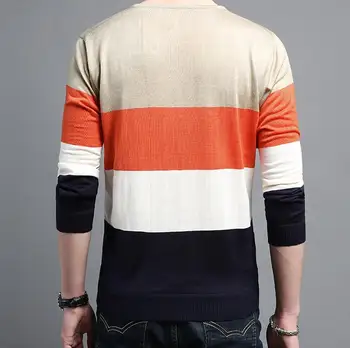 2018 nové dizajnér pulóver patchwork mužov sveter šaty jersey pletené svetre nosenie mens slim fit knitwear módne oblečenie