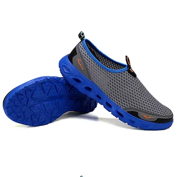 2018 pánske letné slip-on topánky móda priedušná oka ležérne topánky pohodlné ľahké mokasíny sapatos hombre veľkosť 39-45