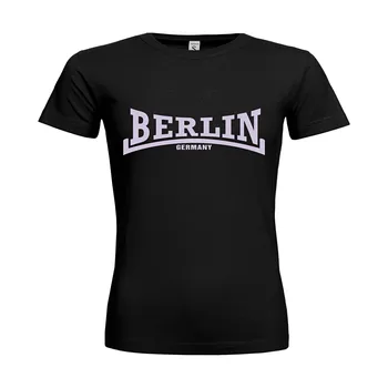 2019 Hot Predaj Módnych Žena T-Shirt Berlíne Arch Štýl Nemecko Stadt Geschenk Hauptstadt Suvenír Tee Tričko