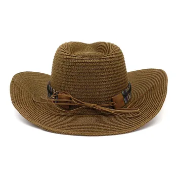 2019 Lete Žien Klobúk Okraj Lady Beach Sun Hat Bežné Panama Slamený Klobúk Spp Slnečná Clona Muži Spp Muž Sombrero Chapeau Femme AE0006