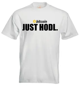 2019 Letné Krátke Sleeve Tee Tričko Bitcoin Len Hodl T-Shirt - Kačica Atrament Podržte Btc Cryptocurrency Hoodies