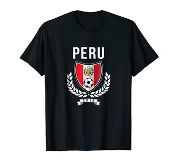 2019 Letné Módy Peru Tričko - Peruánsky Soccers Tím V TShirt 2019 Futbalista T Tričko