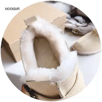2019 Čínskej značky vysokej kvality sneh topánky, skutočná koža, prírodné vlny, najnovšie módne dámske topánky, 4 farby