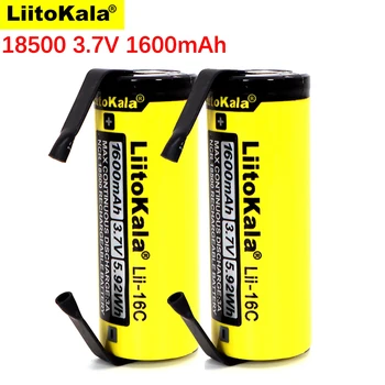 2020 LiitoKala Lii-16C 18500 1600mAh 3,7 V nabíjateľná batéria Recarregavel lítium-iónová batéria pre LED baterka+DIY Nikel