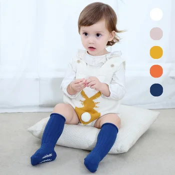2020 Nové Baby Ponožky Dievča a Chlapec Prekladané Stredne Dlhé Trubice Voľné Batoľatá Ponožky detské Ponožky Pletenie Študent ponožky