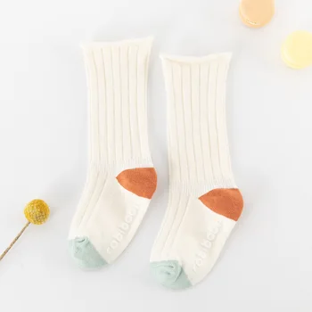2020 Nové Baby Ponožky Dievča a Chlapec Prekladané Stredne Dlhé Trubice Voľné Batoľatá Ponožky detské Ponožky Pletenie Študent ponožky