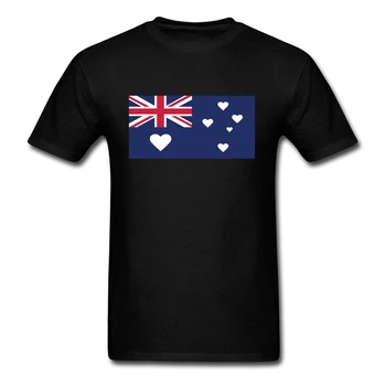 2020 Top Značky Austrália Láska Vlajka Vybavené Tričká Mužskej Posádky Krku, Krátke Rukávy T-Shirts Cool Tričká