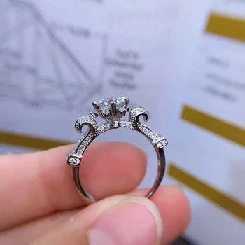 2020 nové praskanie moissanite krúžok pre ženy šperky zásnubný prsteň pre svadobné 925 strieborný prsteň darček k narodeninám