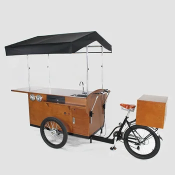 2020 nový konferenčný bicykli predajné košíka, káva koleso prívesu s vodná nádrž na predaj