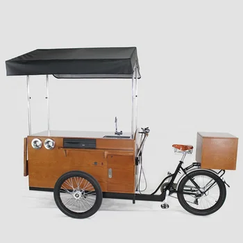 2020 nový konferenčný bicykli predajné košíka, káva koleso prívesu s vodná nádrž na predaj