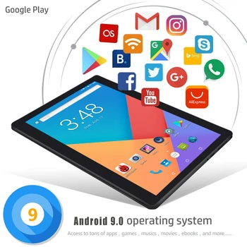 2021 2.5 D Tvrdeného Skla Android 8.0 Nový Google 10-Palcové Tablet PC 8 Jadro 6GB RAM, 128 GB ROM, GPS IPS Tabliet pre Deti Android