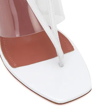 2021 Lete ženy sandále úzke pásmo vintage štvorcové prst vysoké podpätky kríž popruhu remeň sandále ženy tvaru dizajn topánky ženy