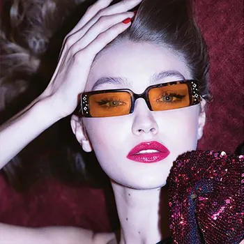 2021 Módne Obdĺžnik Ženské Okuliare Slnečné Okuliare Odtiene Shinning Slnečné Okuliare Ženy Gafas De Sol Okuliare