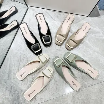 2021 Nové Sandále Nosiť Papuče Mimo dámske Topánky Non-Slip Zapatillas Mujer Casa Sapatos Femininos