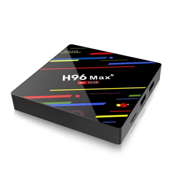 20pc H96 MAX Plus Android 8.1 TV Box 4GB+32GB Set-Top Box RK3328 2.4 G Wifi HDR10 HLG 4K 3D USB3.0 Netflix Media Player