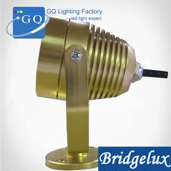 20pcs/veľa DHL, Fedex doprava zadarmo 3W LED podvodné svetlo lampy IP68 zlaté nepremokavé osvetlenie gejzír, bazén, rybník DC12V