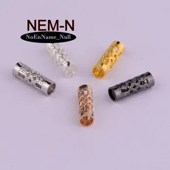 20pcs/veľa NEM-N 4*12,7 mm nových prišiel jewely zistenia zlatá farba Duté rúry medené Retro flauta náhrdelník valcové trubice charms