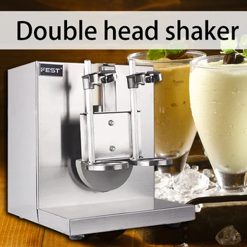 220V obchodné mlieko čaj shaker nerezová oceľ dvojité hlavu automatické mlieko čaj shaker swing stroj Xueke pohár stroj