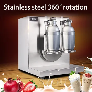220V obchodné mlieko čaj shaker nerezová oceľ dvojité hlavu automatické mlieko čaj shaker swing stroj Xueke pohár stroj
