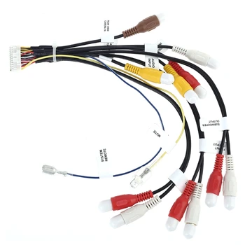 24Pin Plug Auto Stereo Rádio RCA Výstup Drôt Postroj Konektor, Adaptér, Kábel pre AVIC-F900BT a AVICF90BT