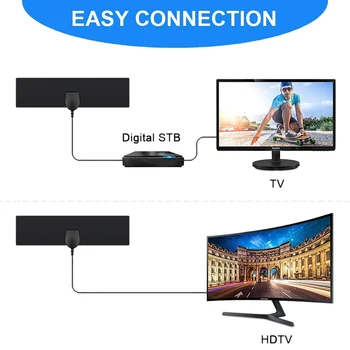 25 Kilometrov HD 25DB High Gain HD TV DTV Box EÚ Plug Booster Aktívne Vnútorné Digitálne TELEVÍZNE Antény, Anténne